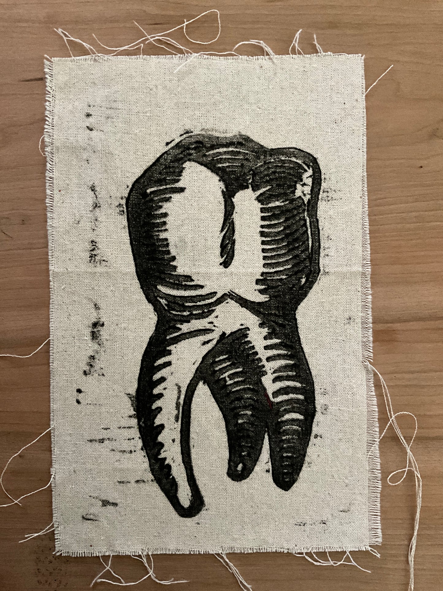Linoleum print Molar