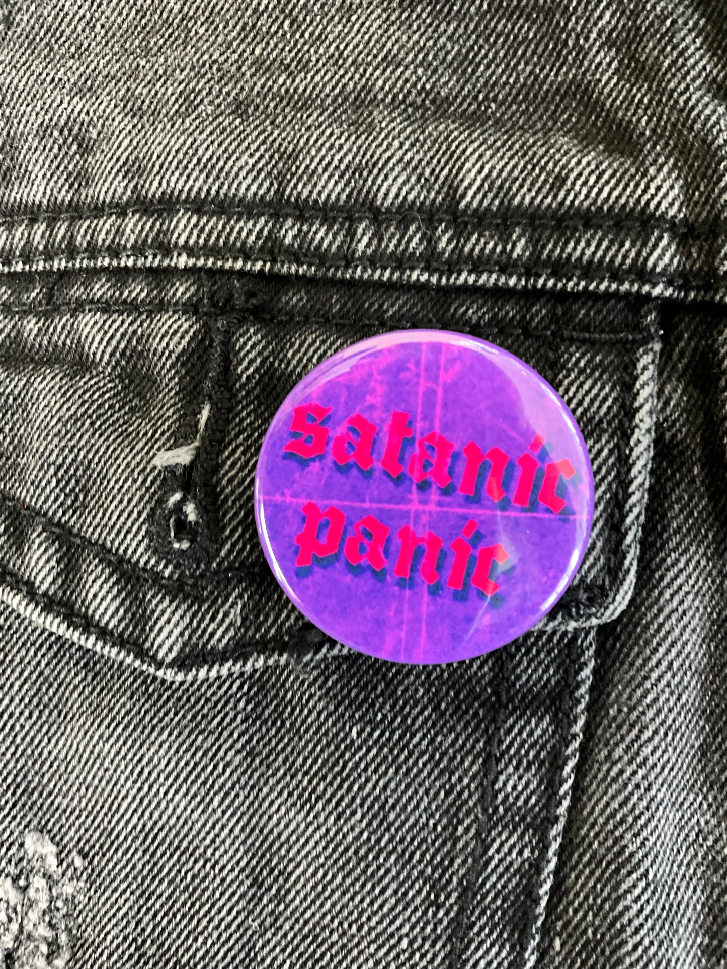 Satanic Panic button pin