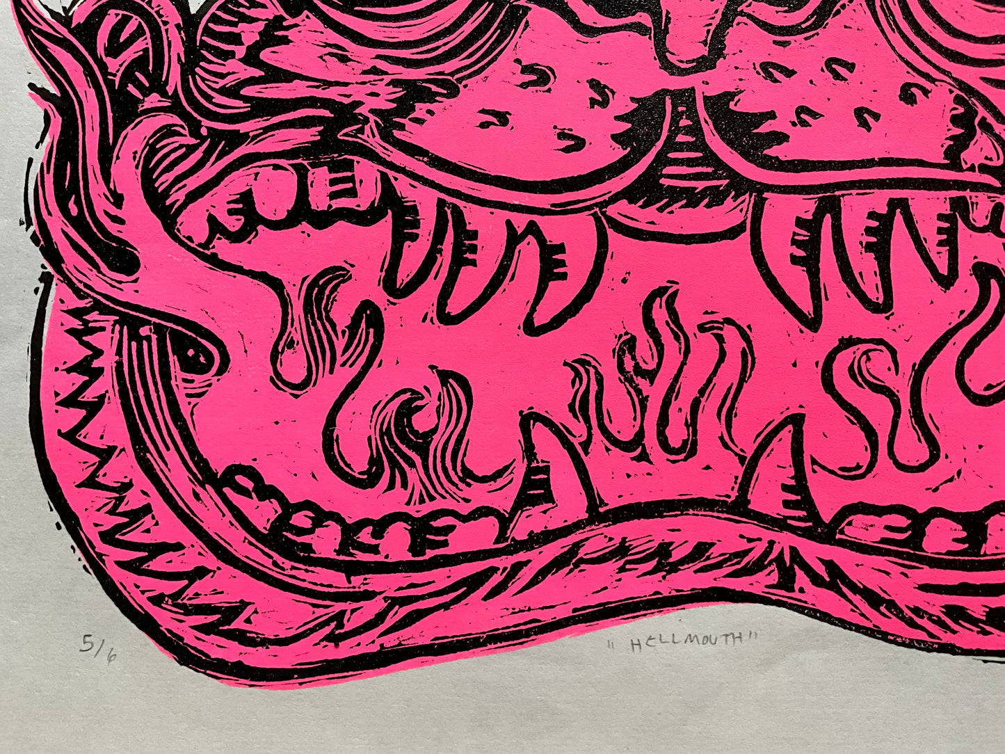 “Hell Mouth” Relief Print