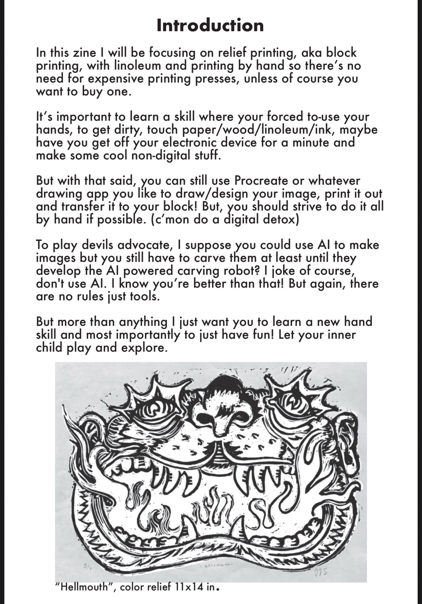 Do it yourself Printmaking Relief / Block Printing