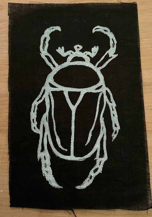 Linoleum print beetle