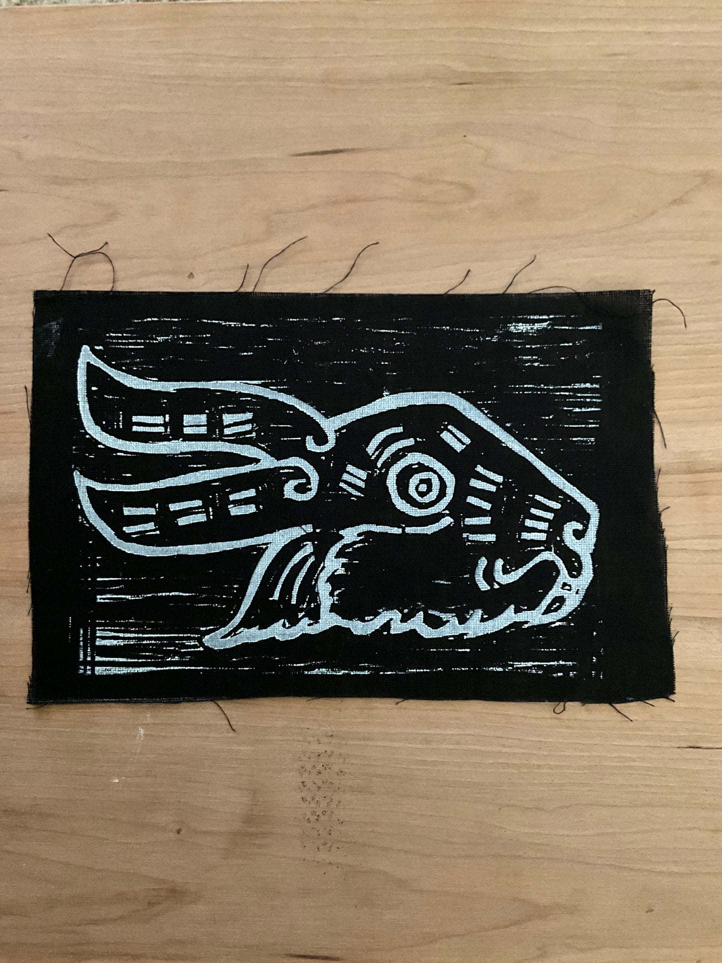 Linoleum Print rabbit