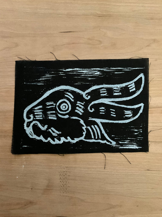 Linoleum Print rabbit