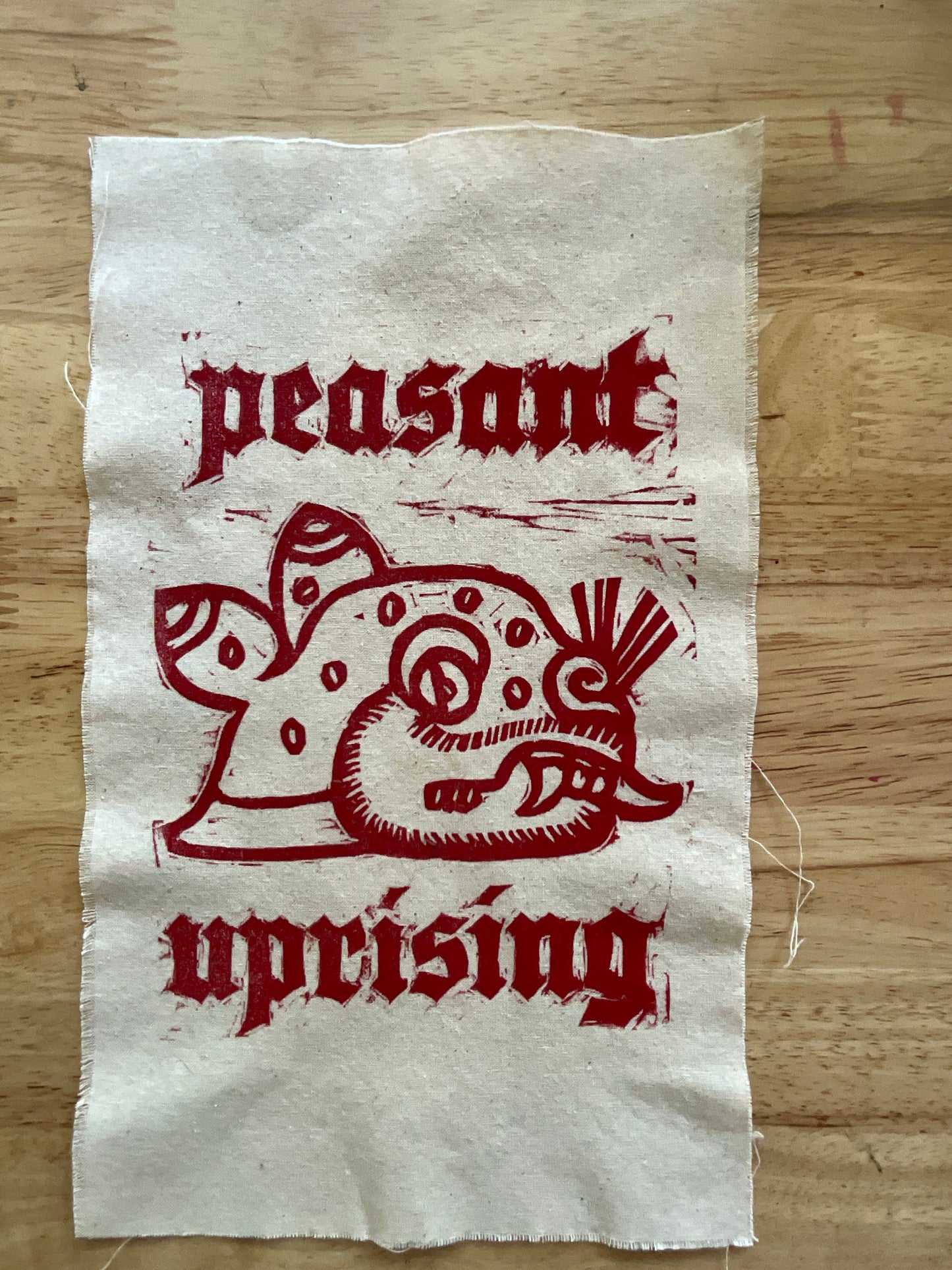 Red jaguar peasant patch
