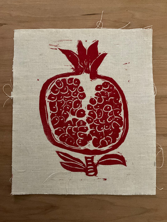 Linoleum pomegranate patch
