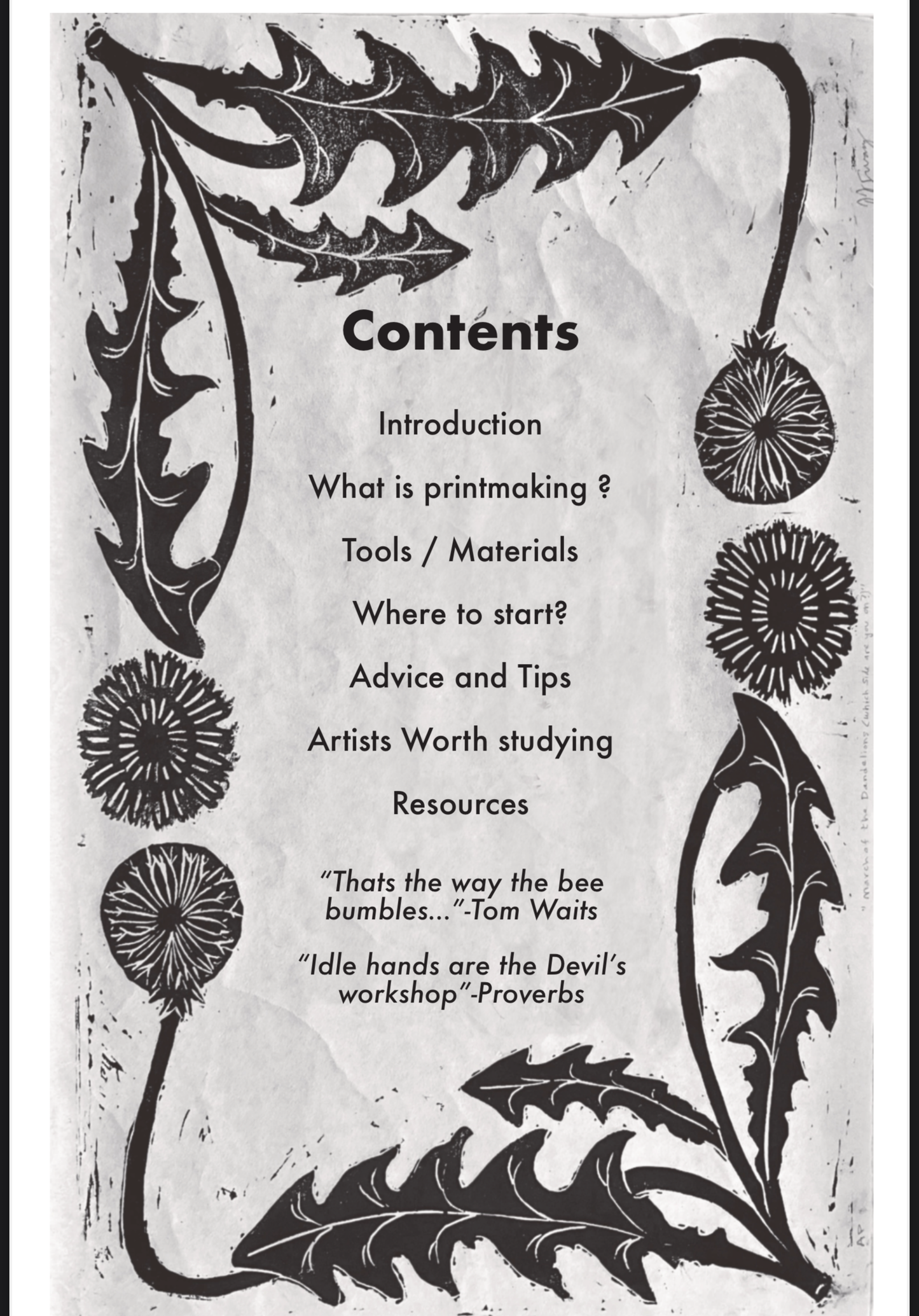 Do it yourself Printmaking Relief / Block Printing