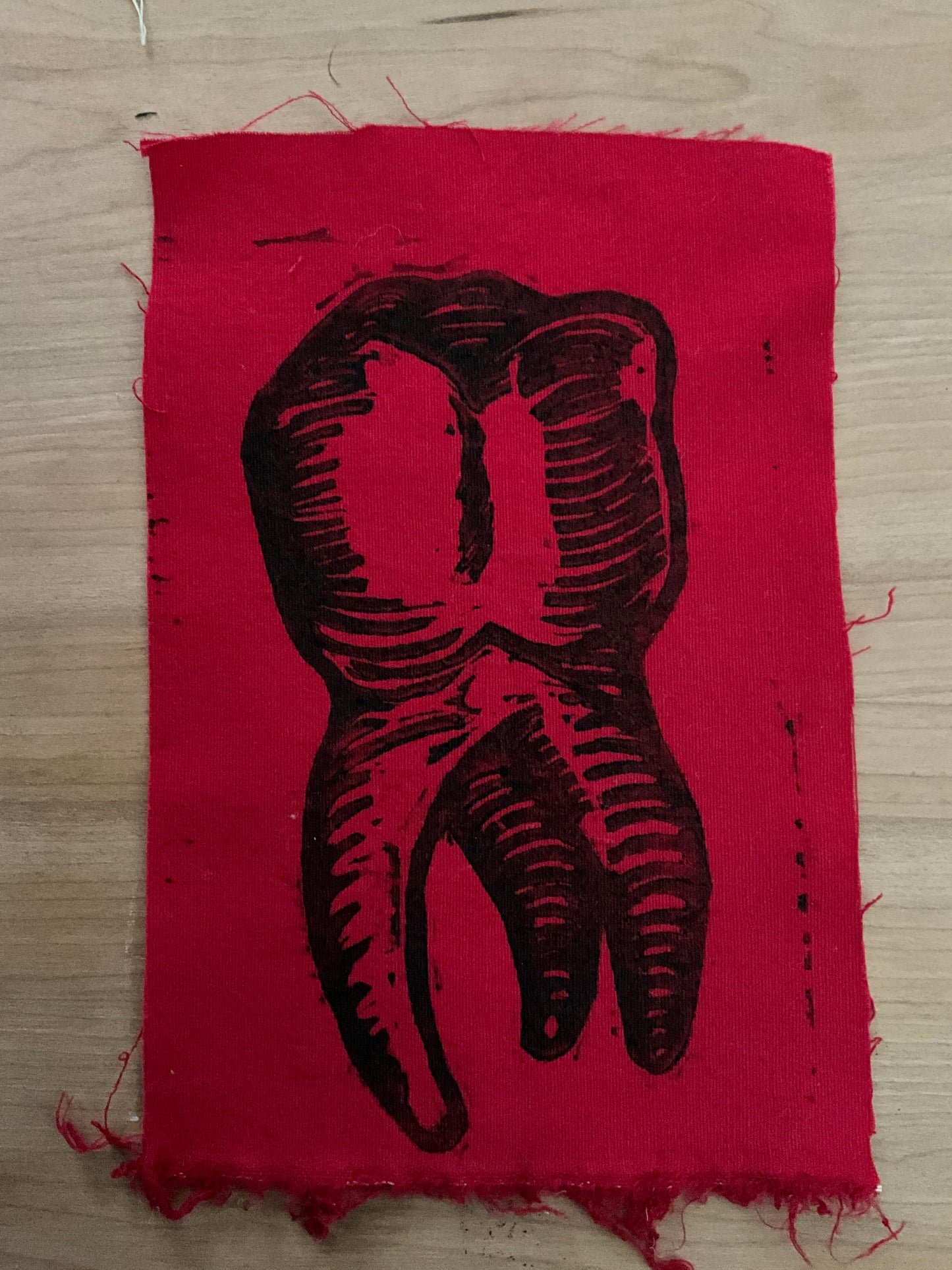 Linoleum print Molar